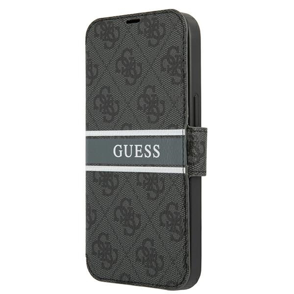Guess 4G Stripe Tasche iPhone 13 Pro Grau