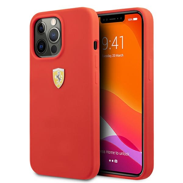 Ferrari Silikon Hard Hülle iPhone 13 Pro Max Rot